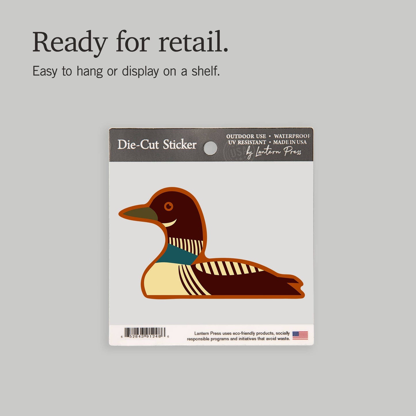 STICKERS Common Loon, Geometric