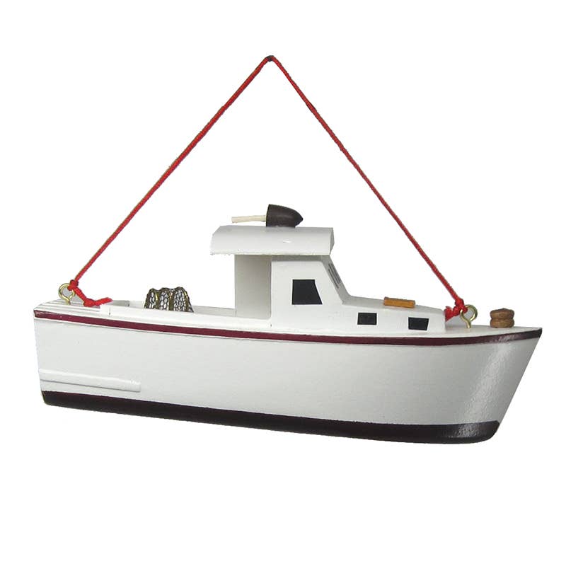 Lobster Boat 5" Nautical Christmas Ornament
