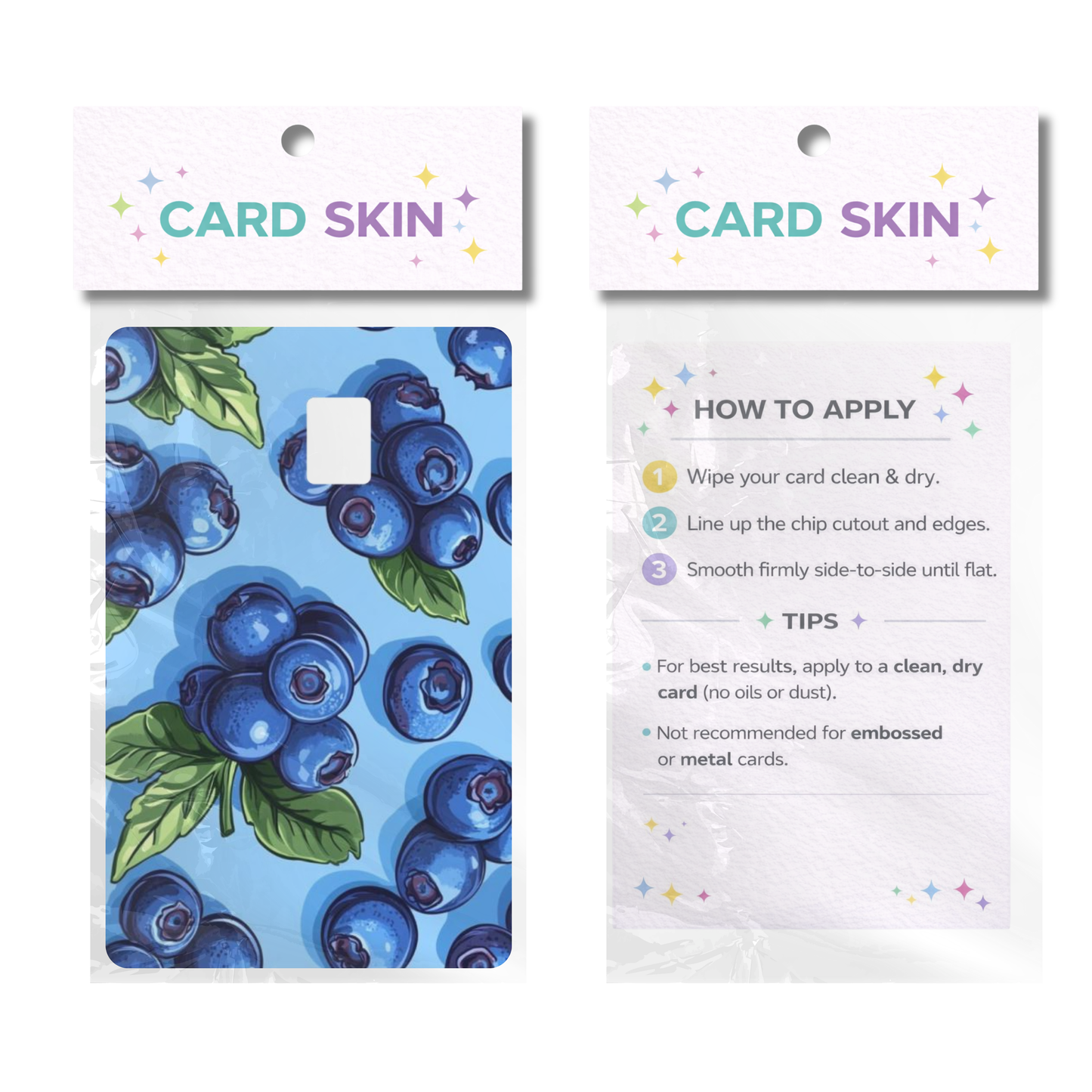 Maine Blueberries Credit Card Skins