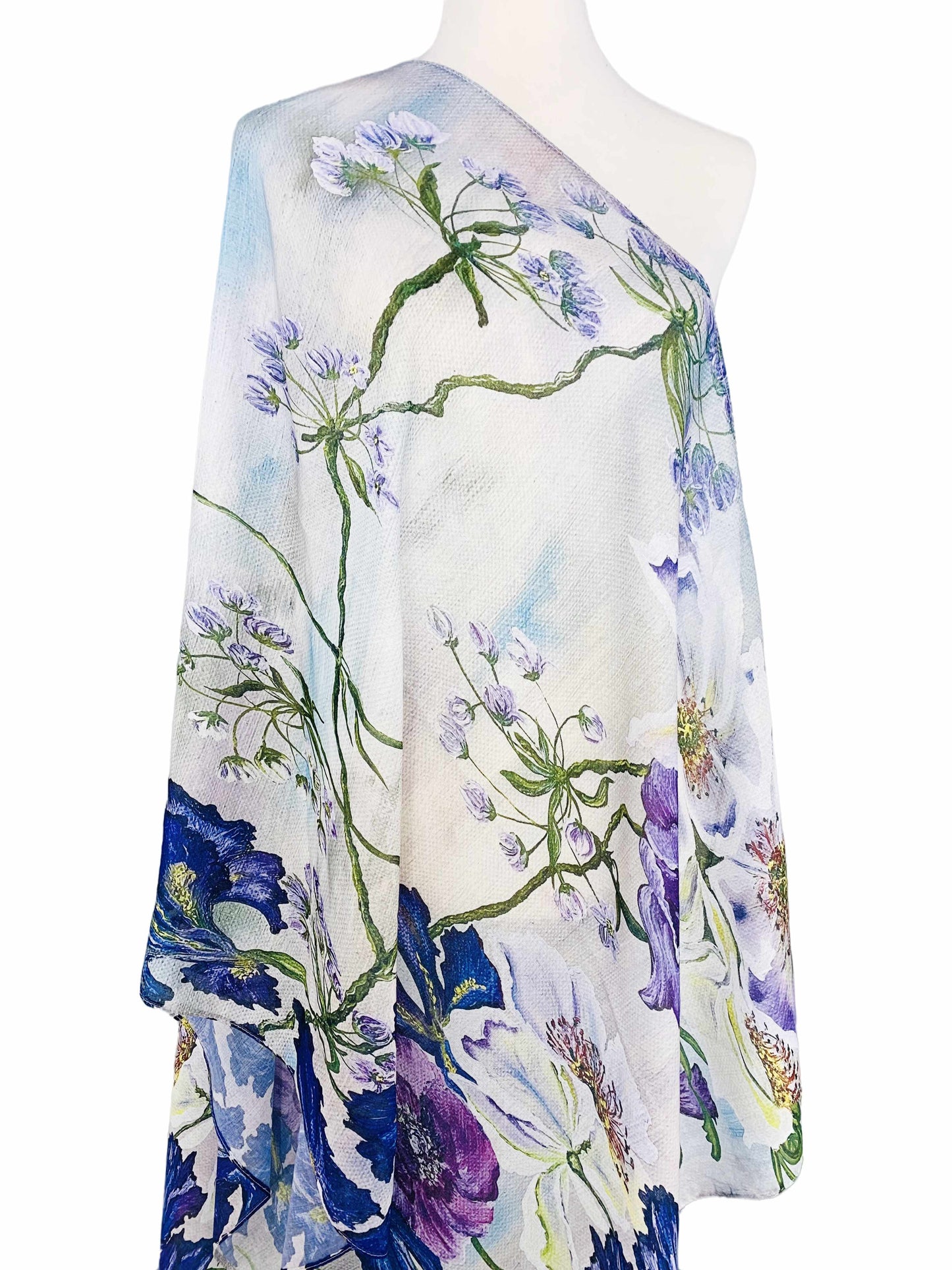 JC071120 Purple-Multi Floral Scarf