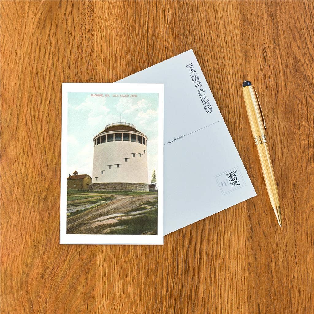 Postcard ME- Standpipe, Bangor