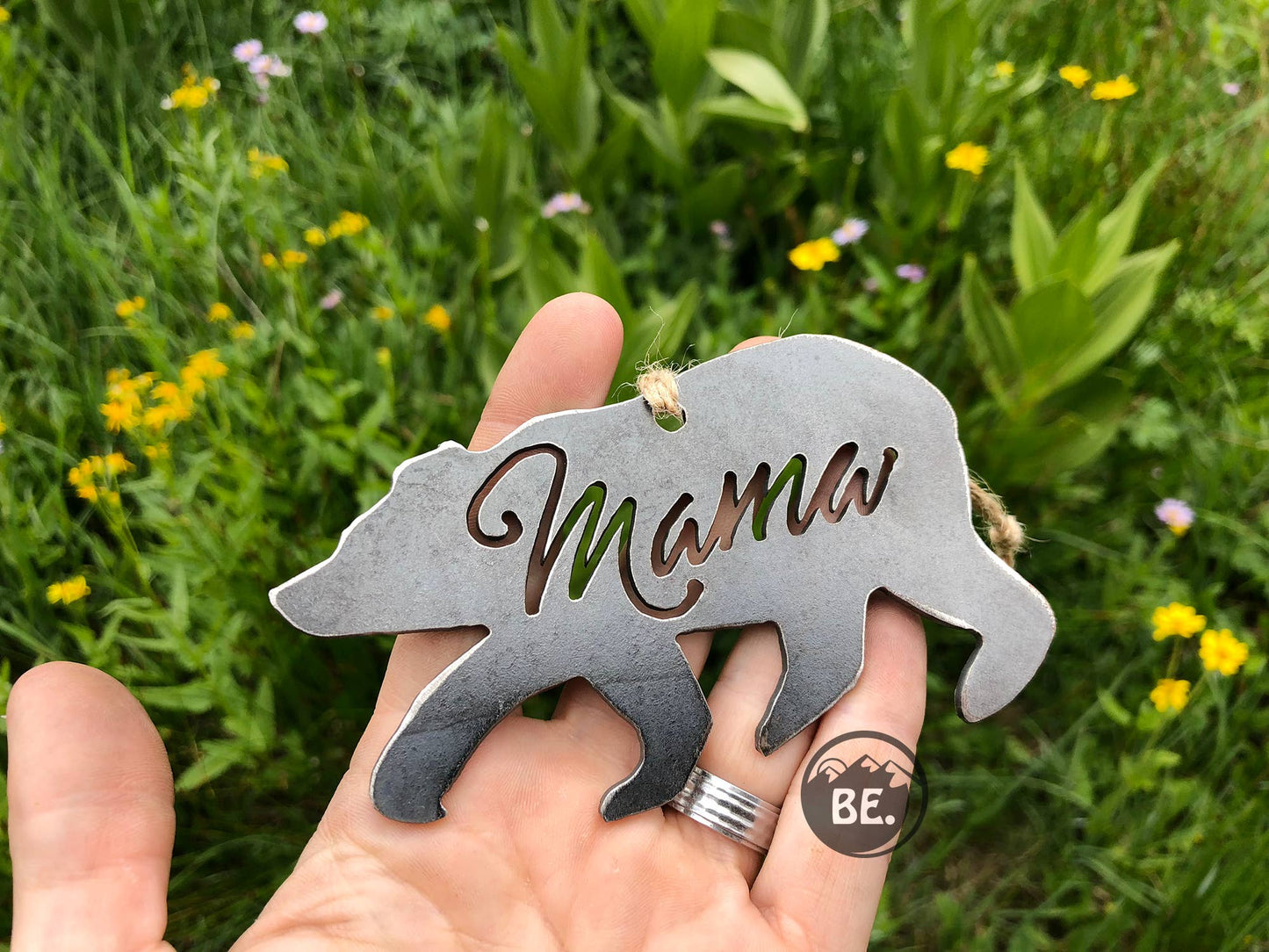 Mama Bear Metal Ornament Mother's Day Gift Mom to be