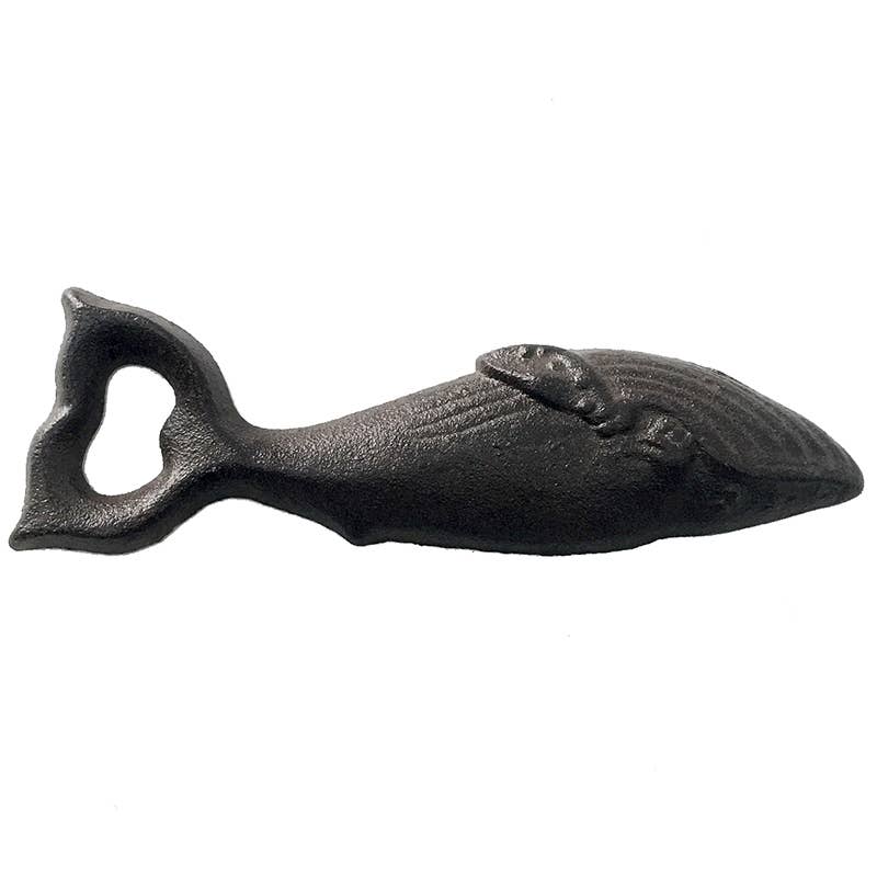 Humpback Whale 6.75" Cast Iron Bottle Opener