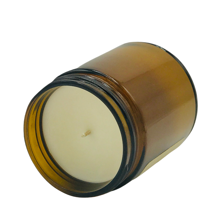 Maine Flag amber natural soy candle-Balsam Fir