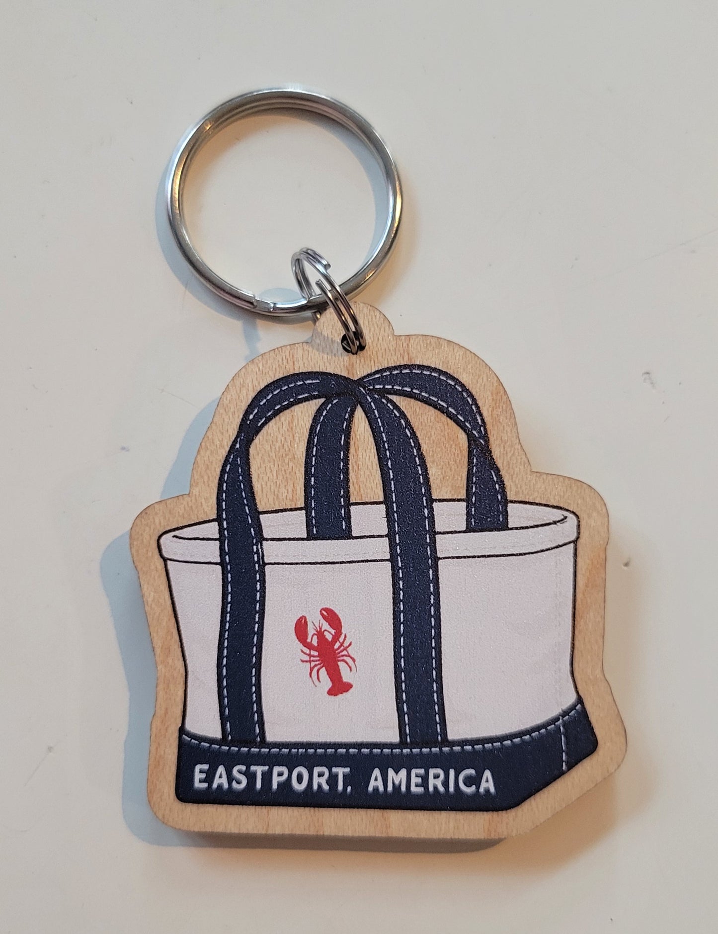 Tote Bag Keychains with Custom Text
