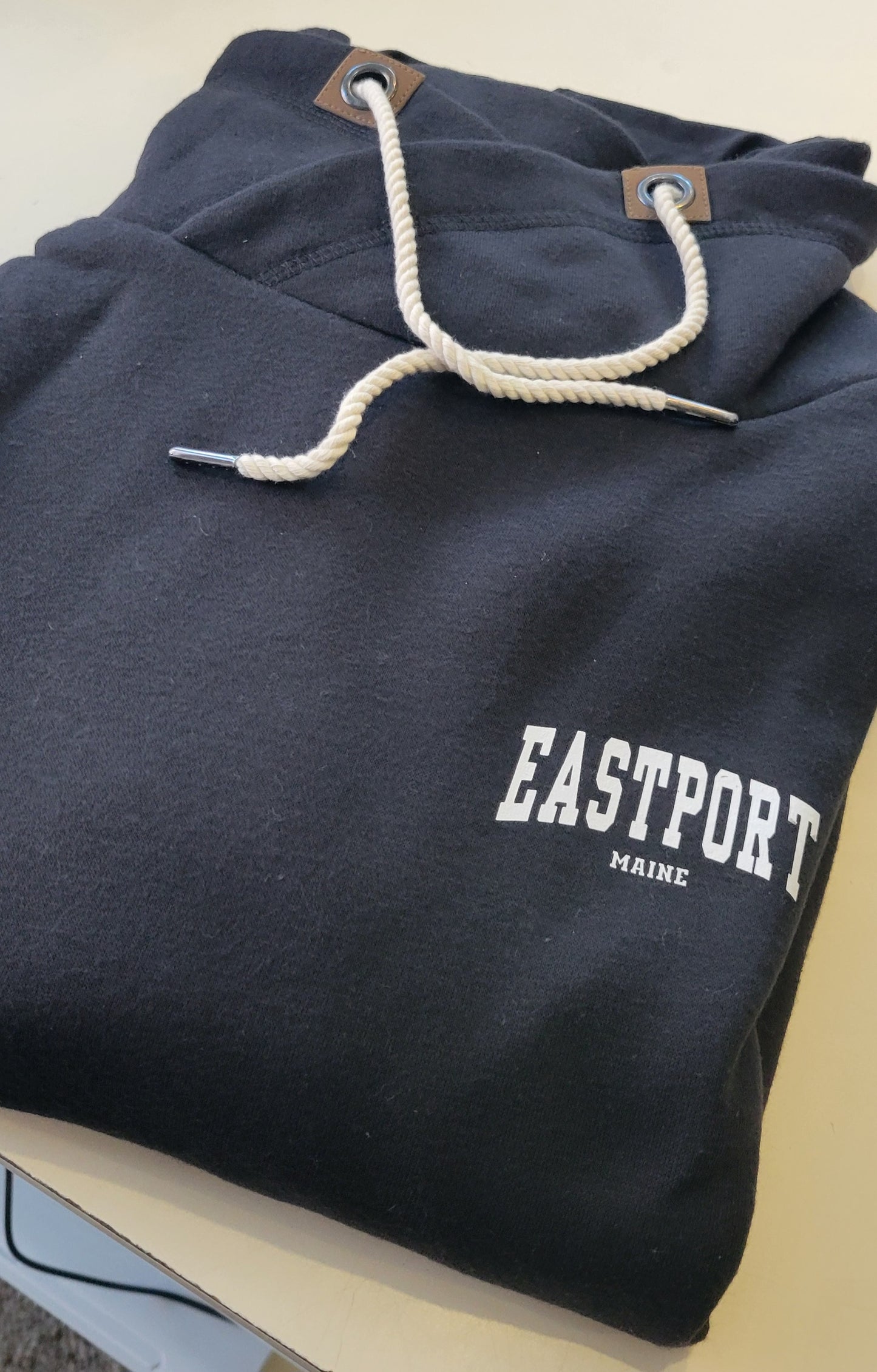 Eastport Black Cowl Neck Sweatshirt