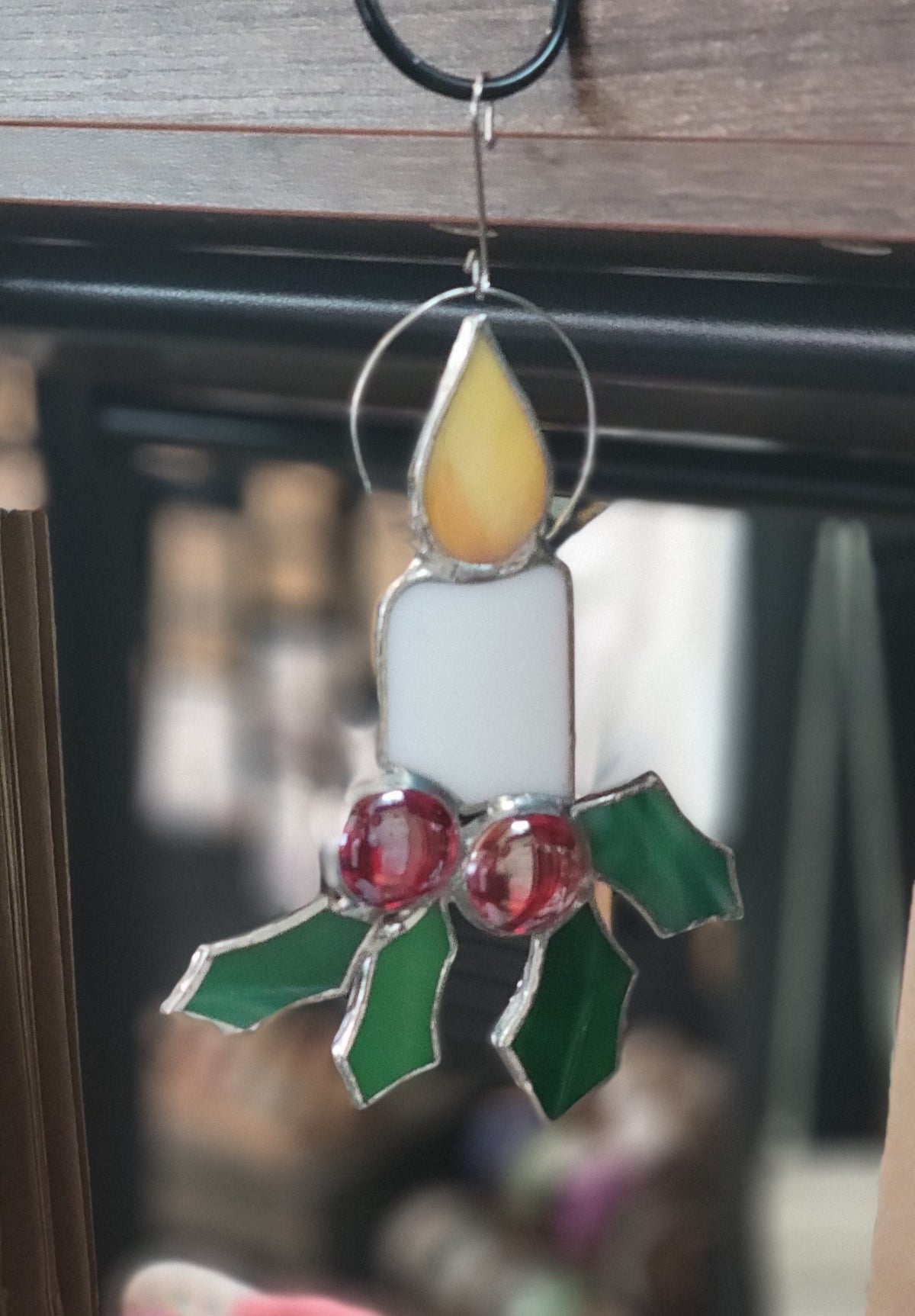 Christmas Candle-Stained Glass