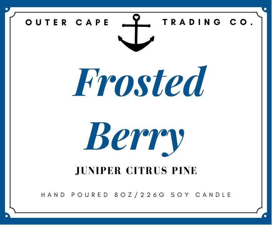 Frosted Berry Soy Candle with Crackling Wooden Wick