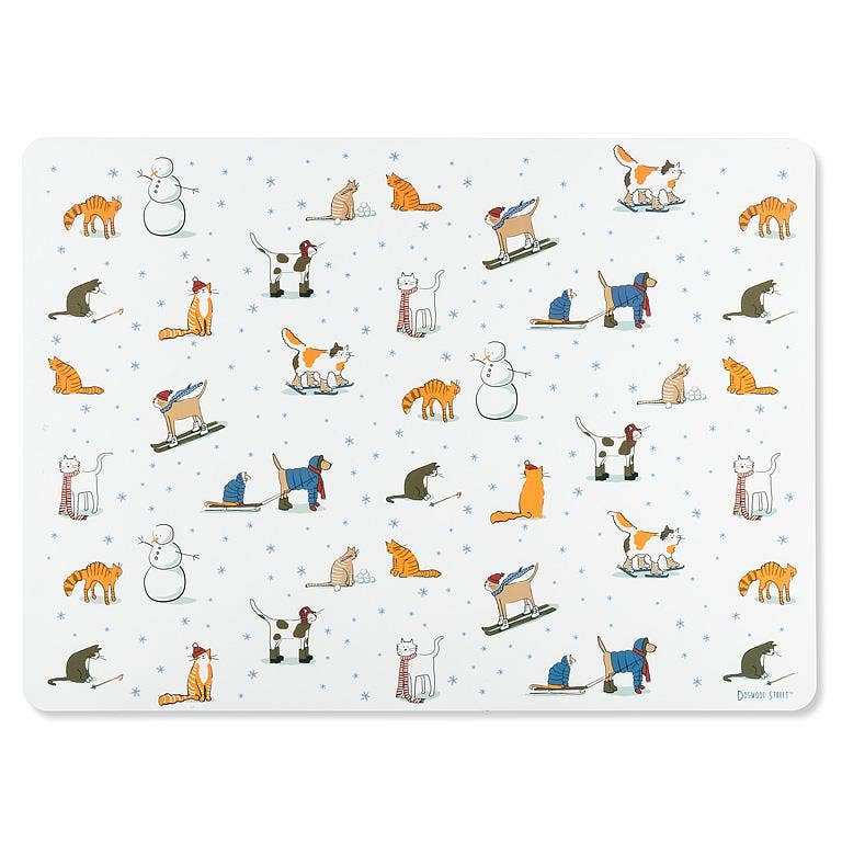 Winter Sports Cats Placemat