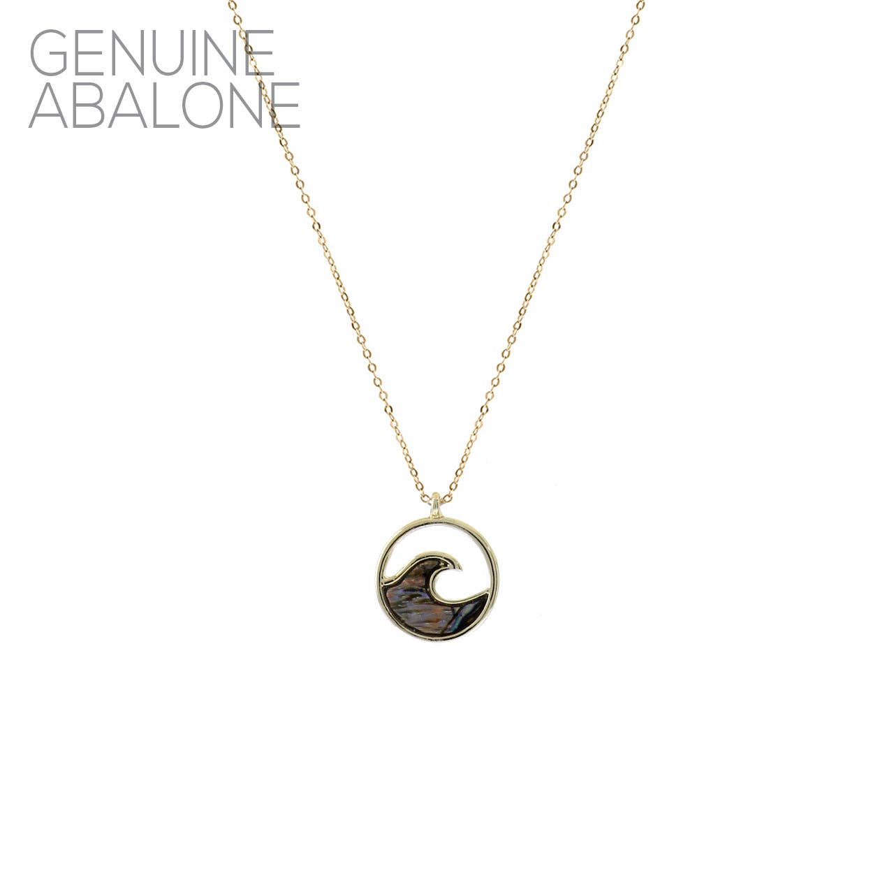 Wave Necklace Abalone