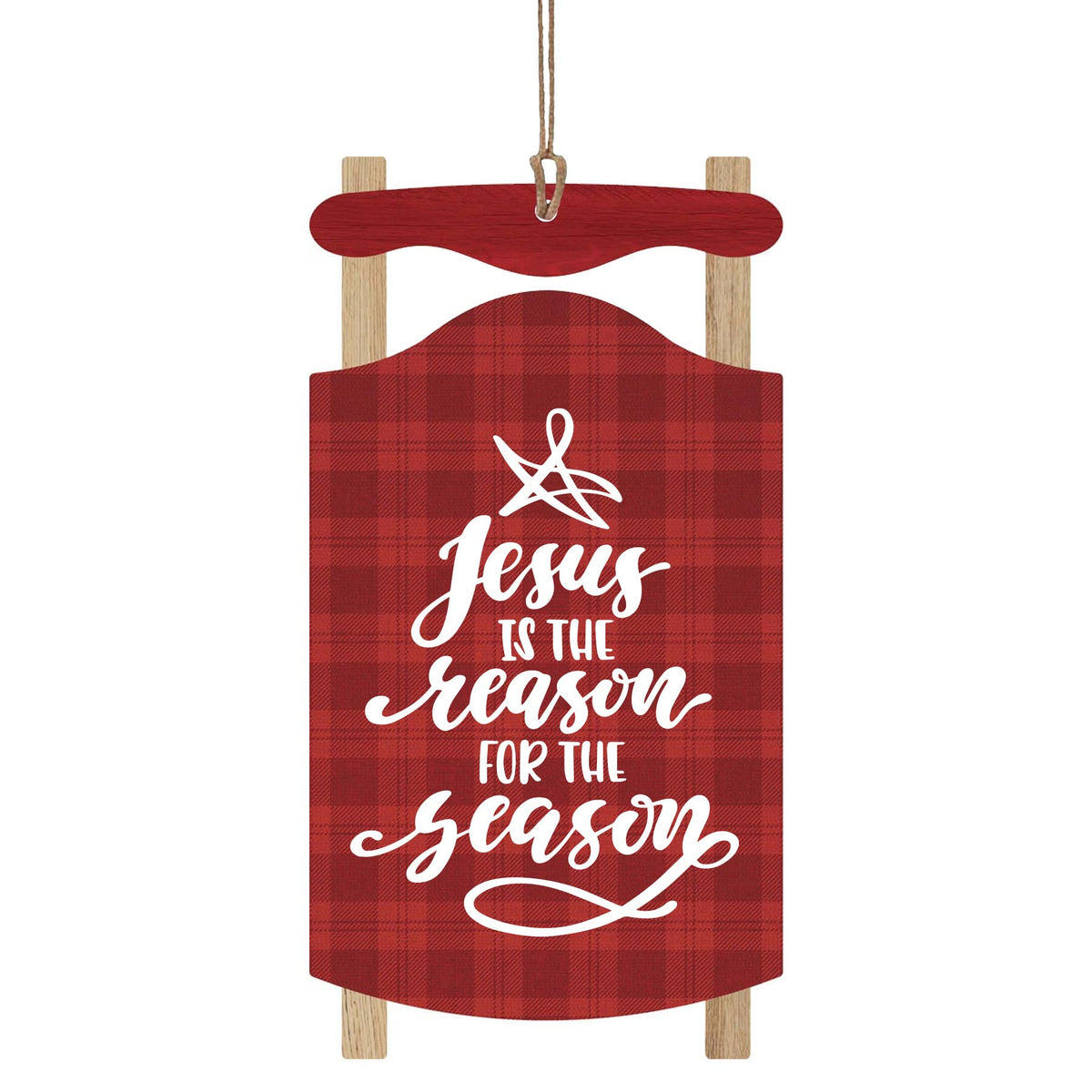 Jesus is the Reason For the Season Christmas Ornament Red