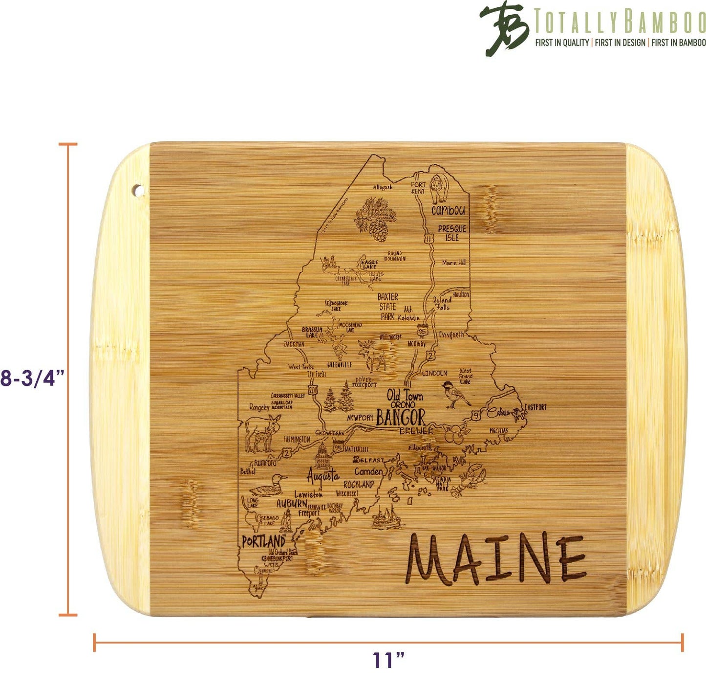 A Slice of Life Maine Cutting & Charcuterie Board