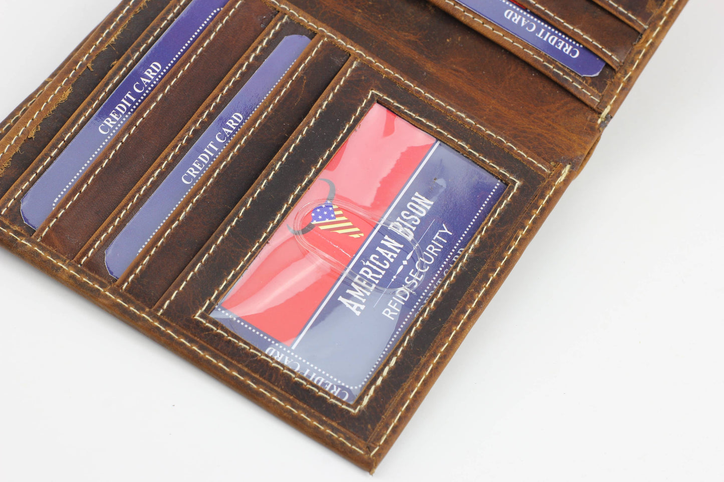 Hunter Leather Men's Hipster Wallet RFID 8020