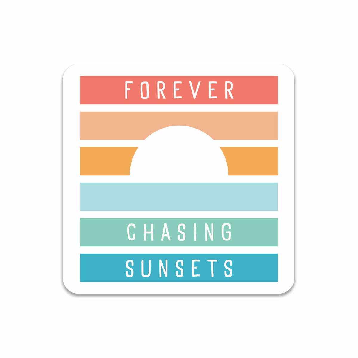 Forever Chasing Sunsets PVC Coaster