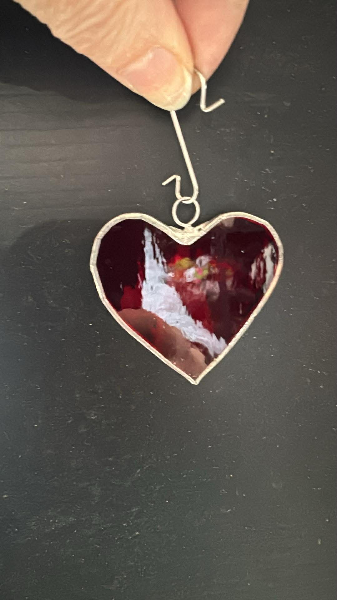 Cliff Small Heart Stained Glass