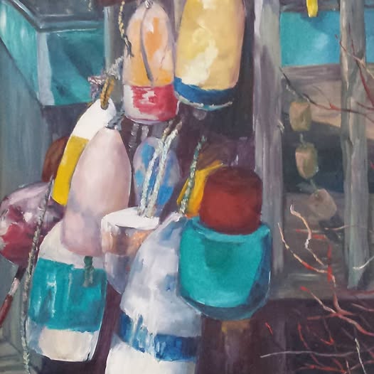 Heather Roselle Barter Fine Art - A Tumble of Buoys