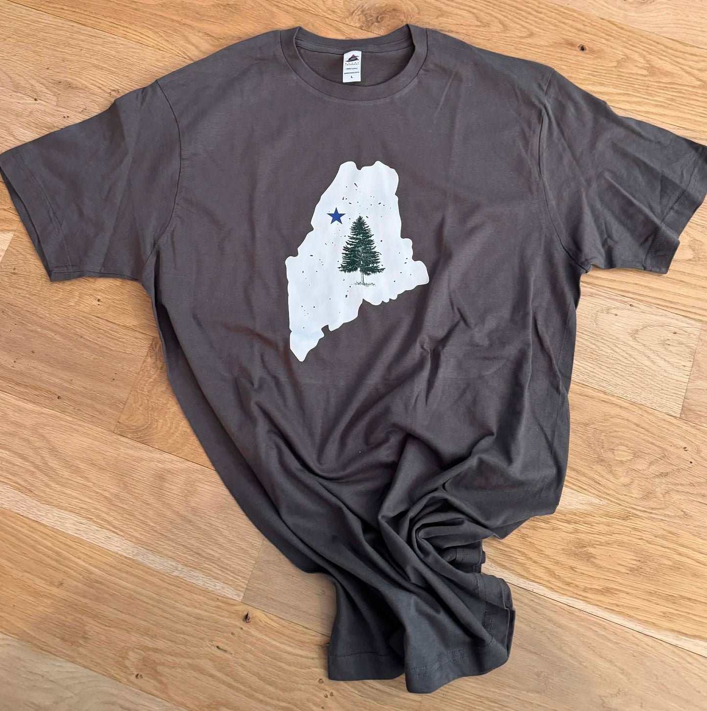 Dark Gray Maine T-Shirt