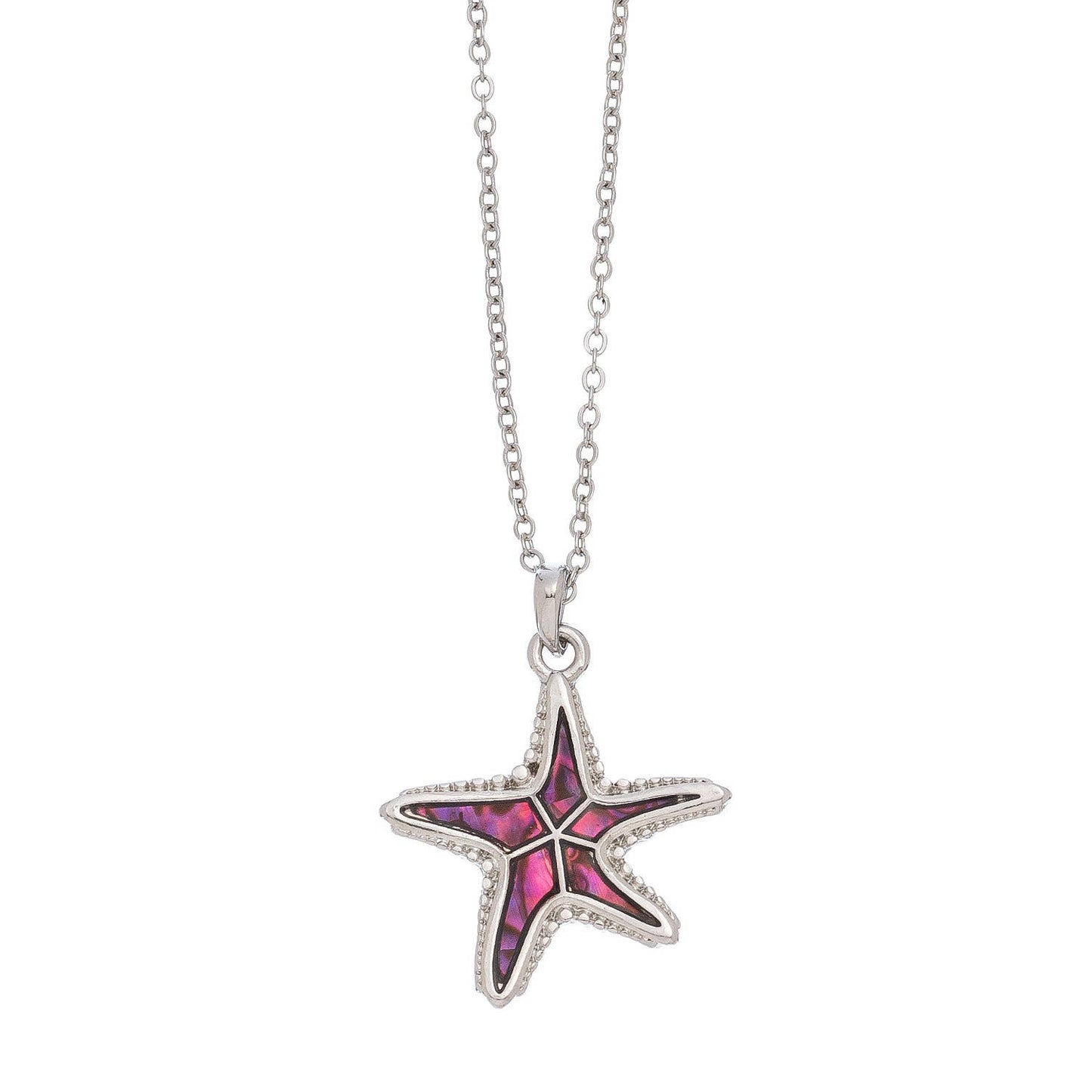 - Abalone Shell Starfish Pendant Necklace Beach Jewelry