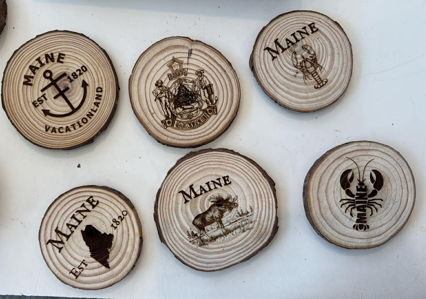 Ed Cole Wood Slices Maine