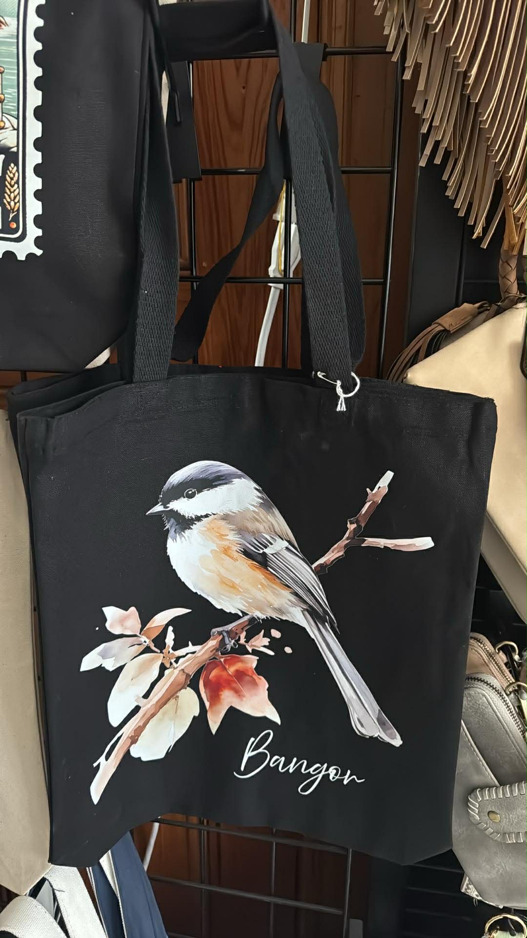 Chickadee Canvas Tote Bag