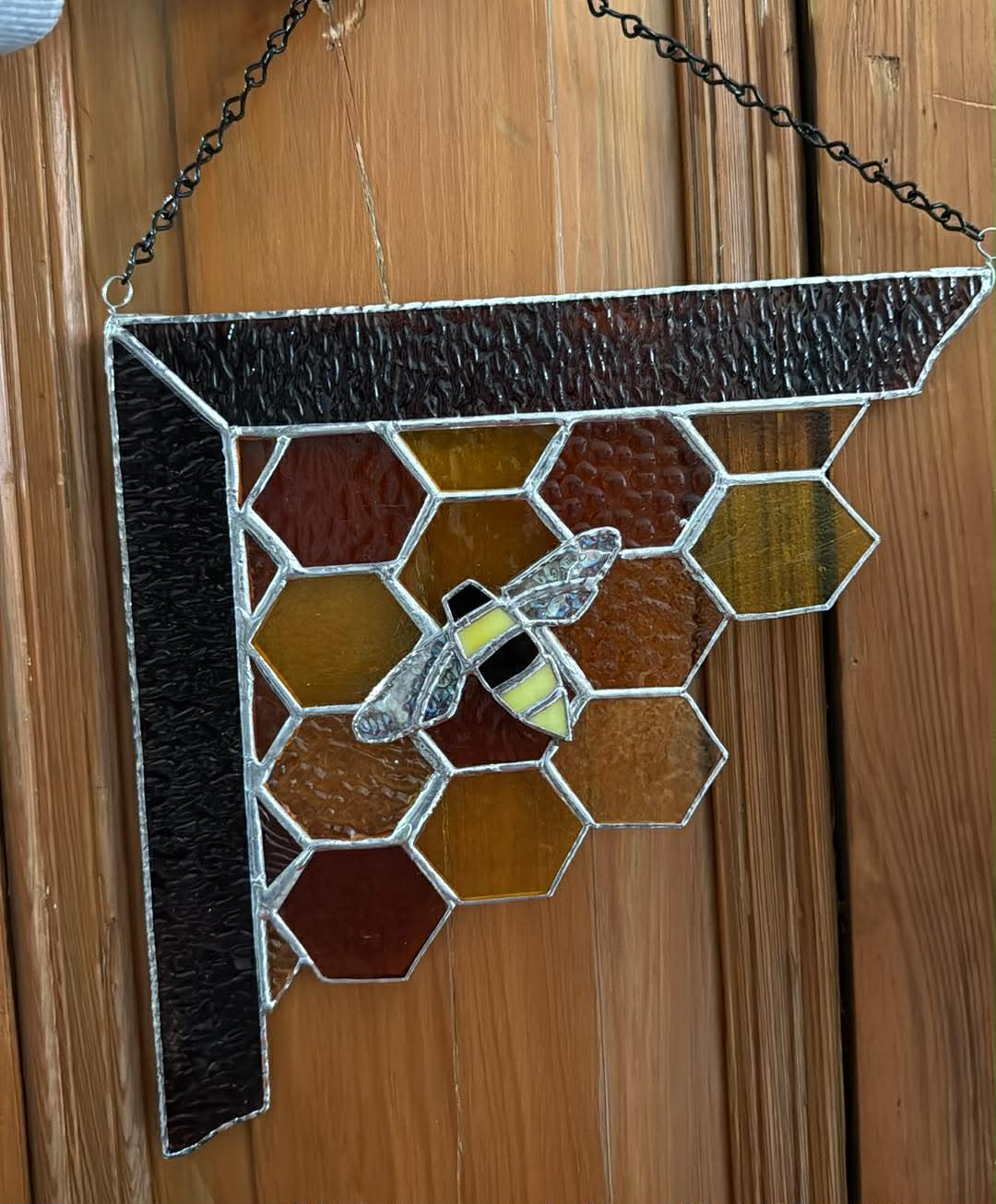 Cliff Honeycomb Large Stained Glass