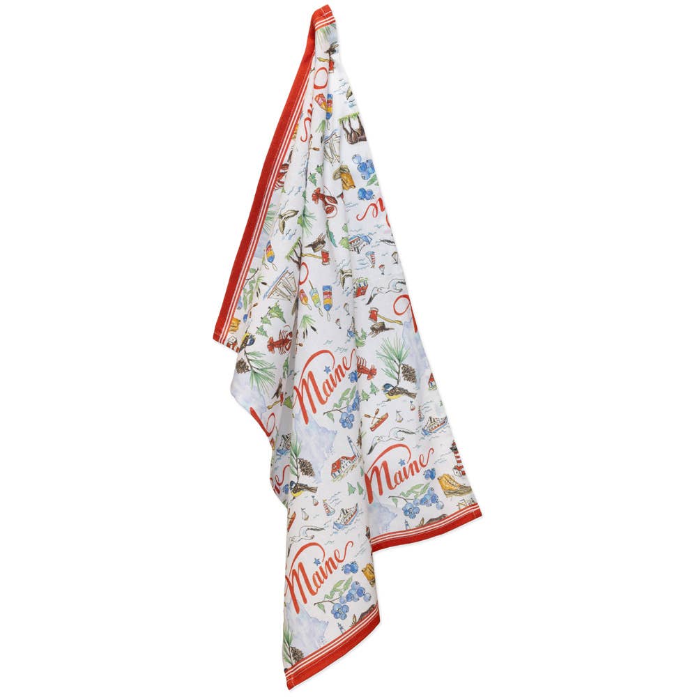 ME Maine State 28" Cotton Tea Towel