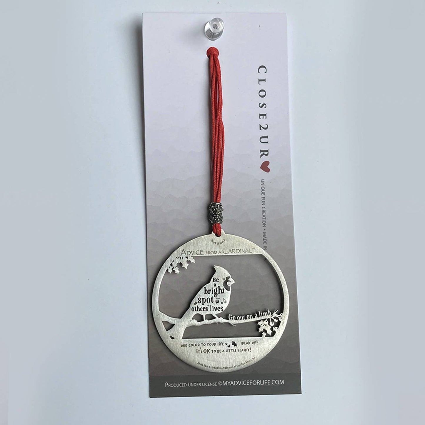 Advice from a Cardinal Ornament