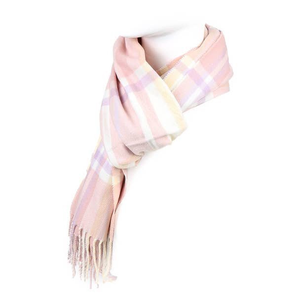 Unisex Plaid Acrylic Cashmere Feel Winter Scarves