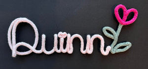 Cord Knitted Wired Name Sign-Add on