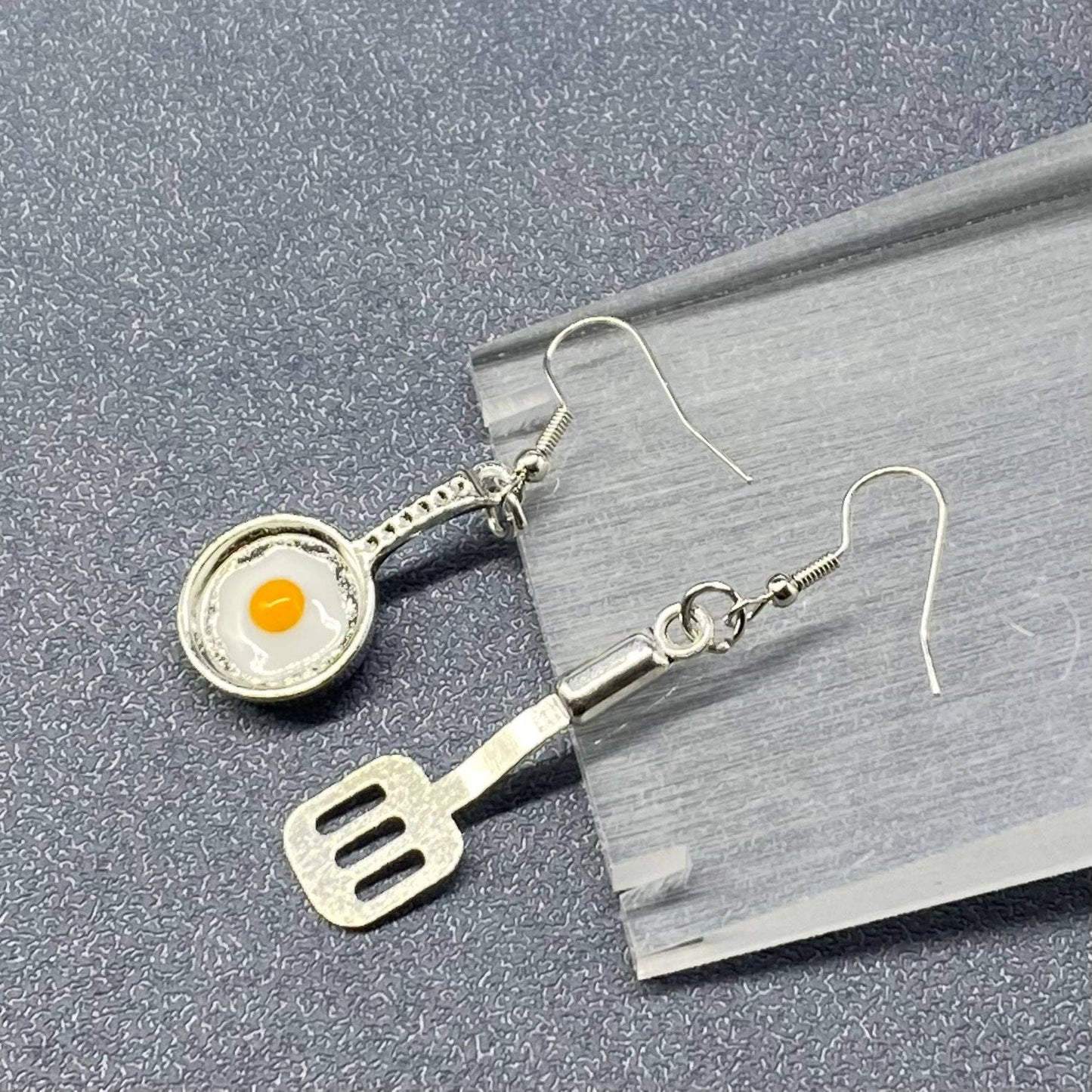 Poached Egg Kitchenware Dangle Earrings