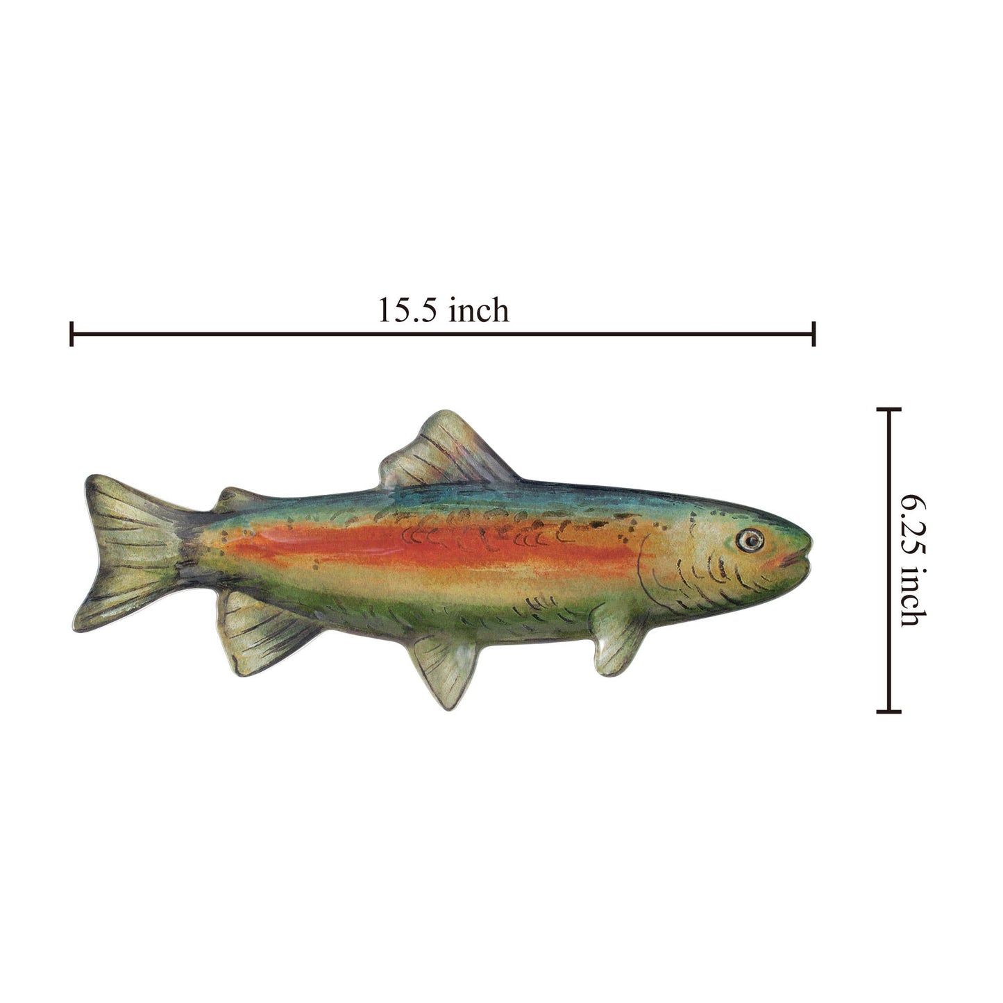 Trout 15 1/2" Melamine Platter