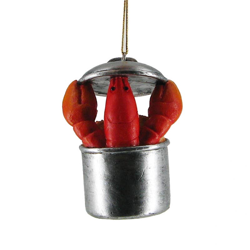 Lobster Pot 3" Christmas Ornament