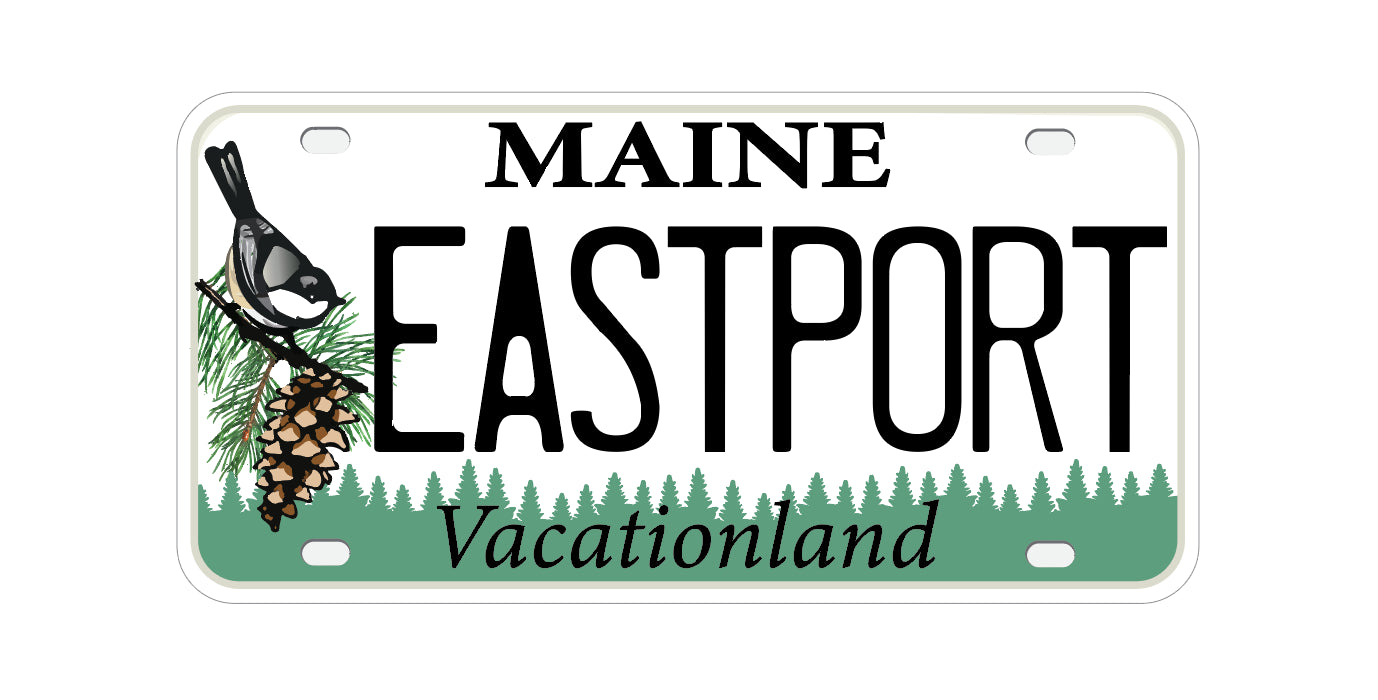 Eastport, Maine License Plate Sticker