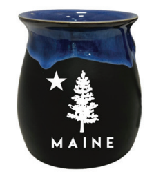 Maine Pine & Star Pottery Shot Glass