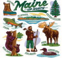 Maine Up North Magnet