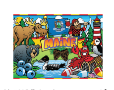 Maine Kids Mini Puzzle