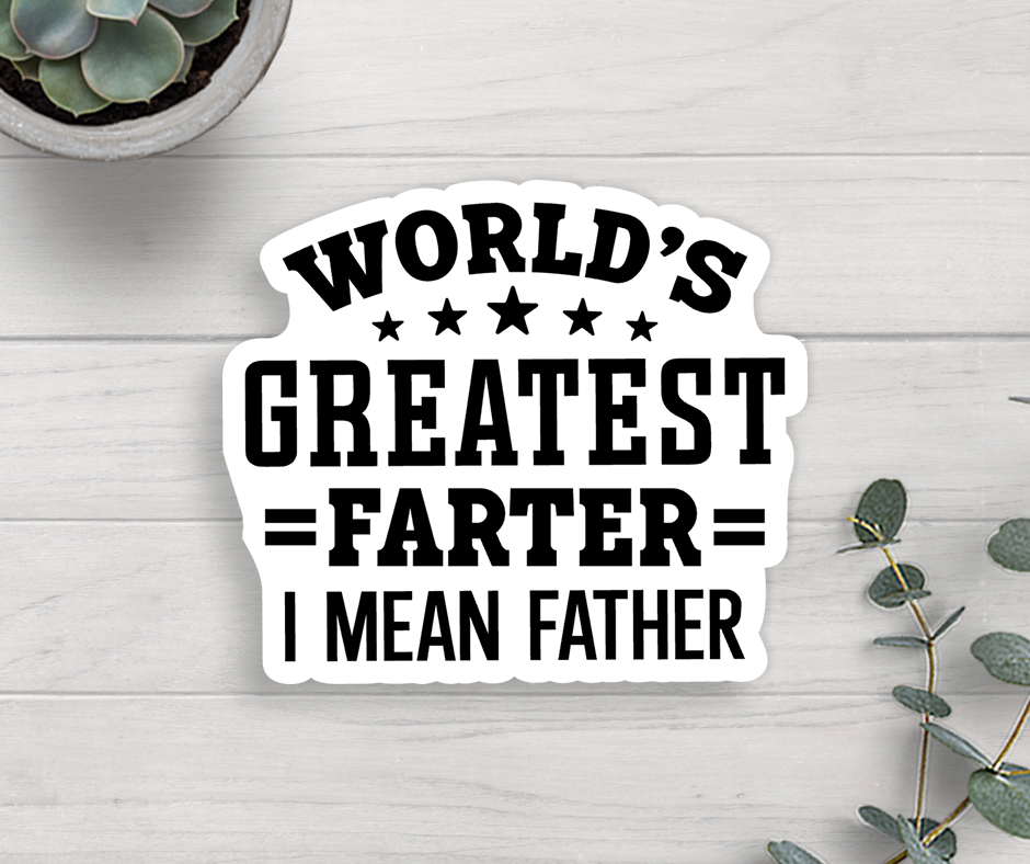 World's Greatest Father Vinyl Sticker