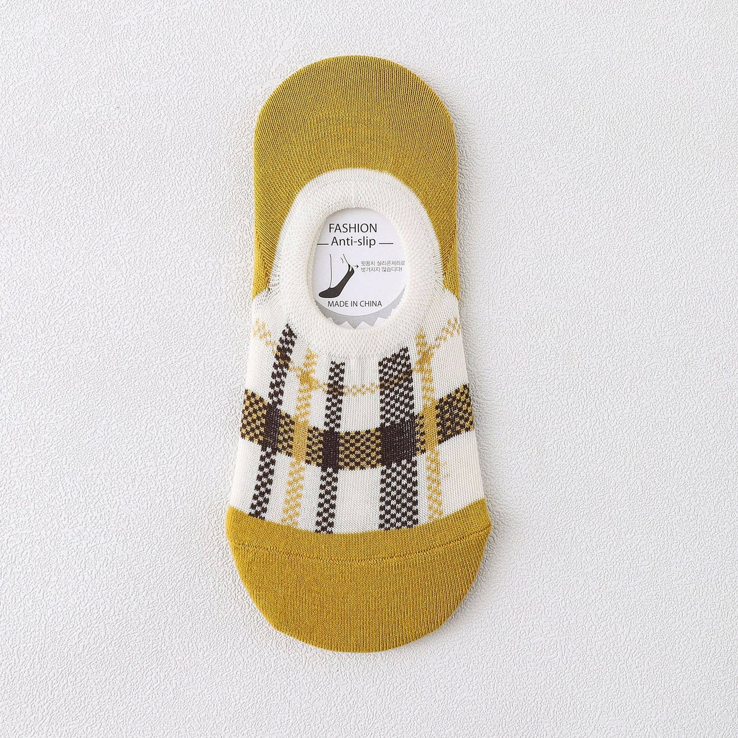 Lattice No Show Socks Women's Cotton For Flats