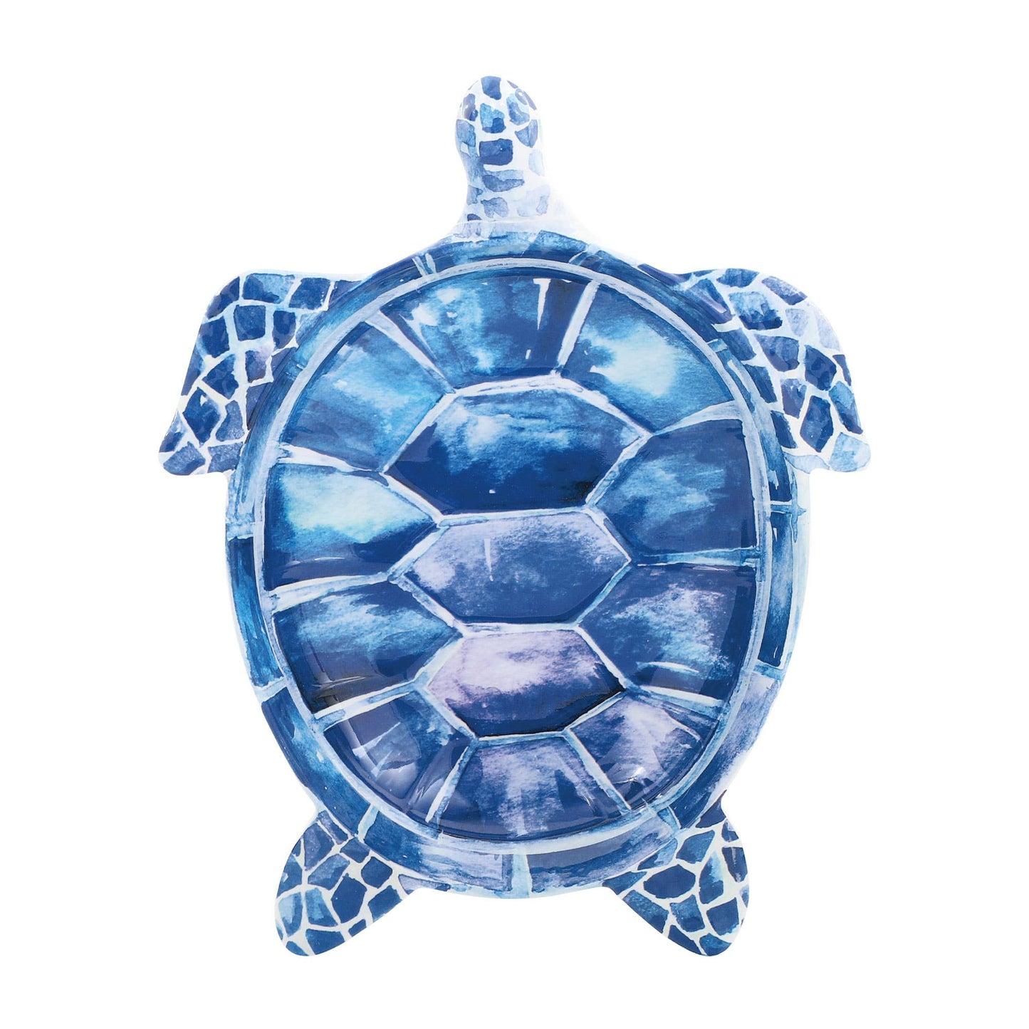 Indigo 7 1/2" Sea Turtle Melamine Plate