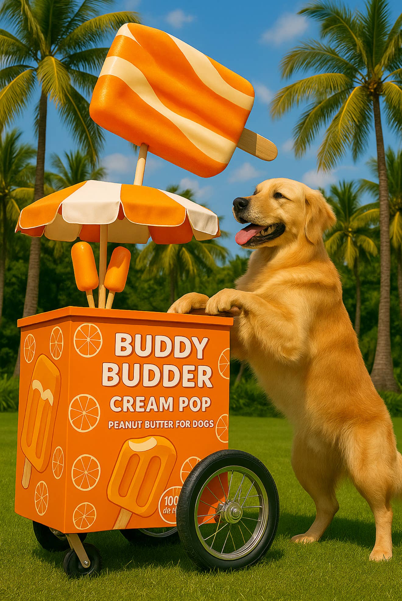 LIMITED EDITION Cream Pop Buddy Budder - Dog Peanut Butter