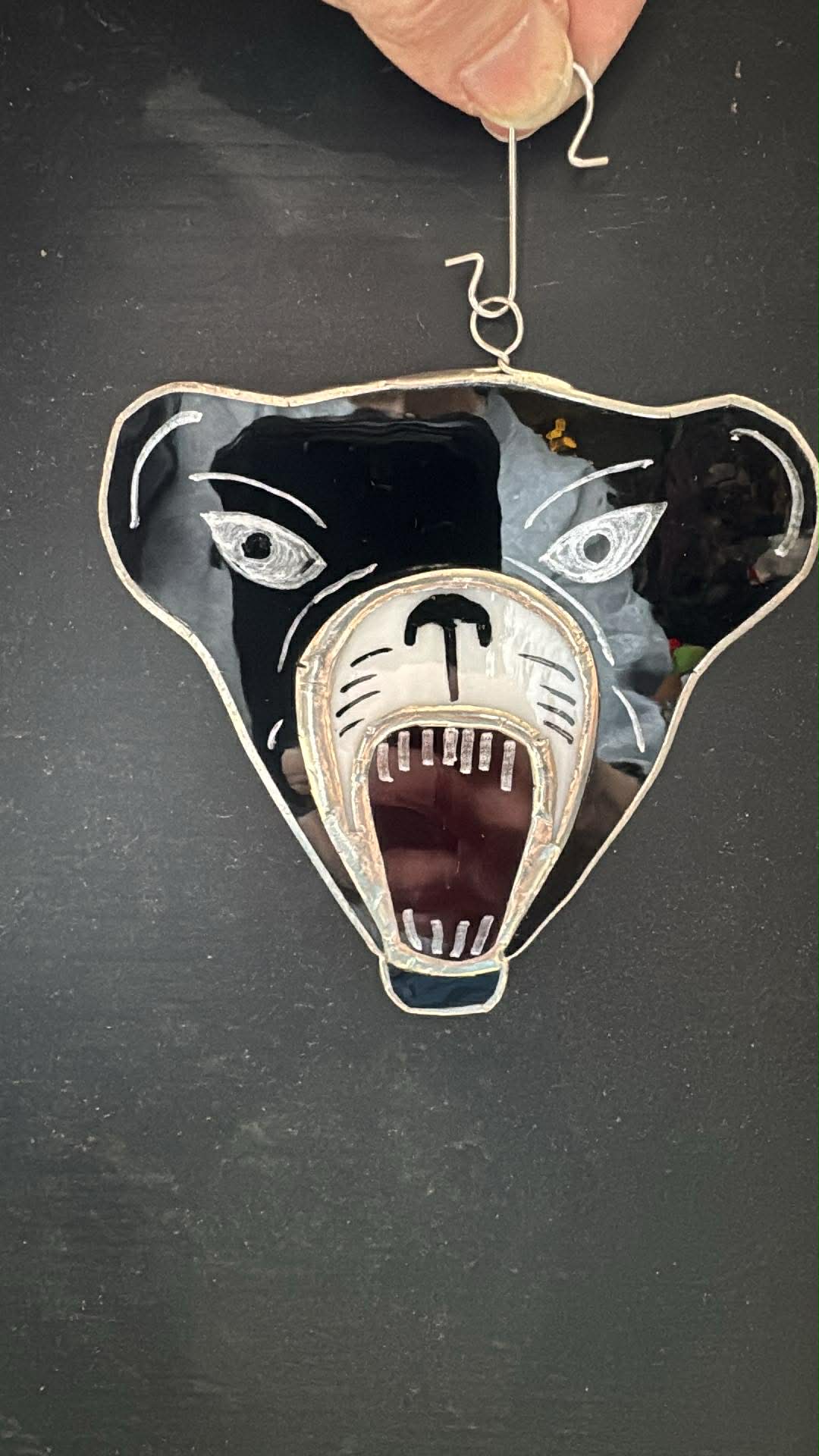 UMaine Black Bear Stained Glass