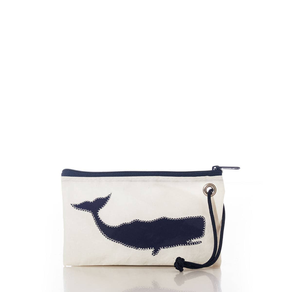 Breton Stripe Whale Wristlet