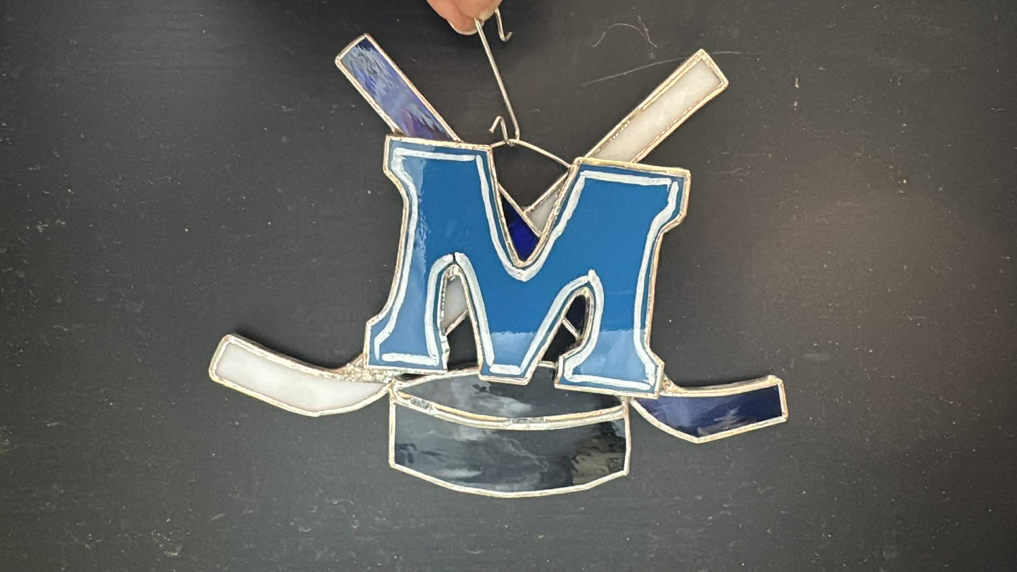 UMaine Hockey Stained Glass