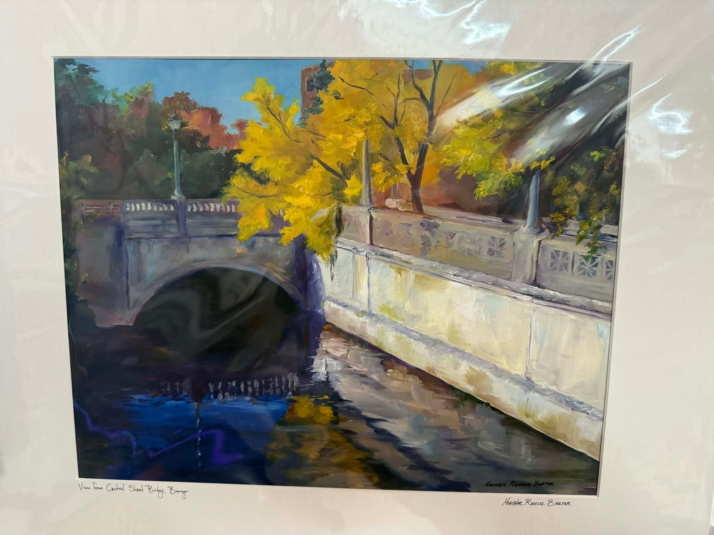 Heather Roselle Barter Fine Art - View From Central Street Bridge, Bangor