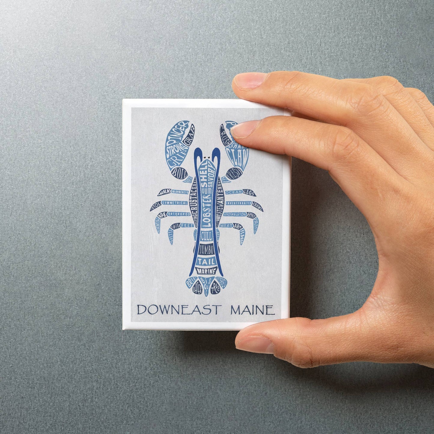 MAGNET Maine, Blue Lobster, Typography