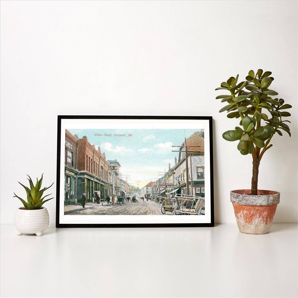 Art Print- Water Street, Eastport