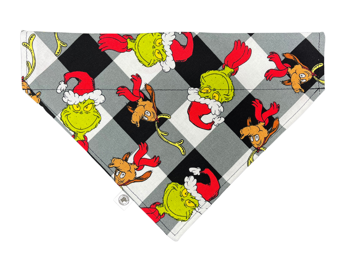 The Grinch Slip on collar bandana
