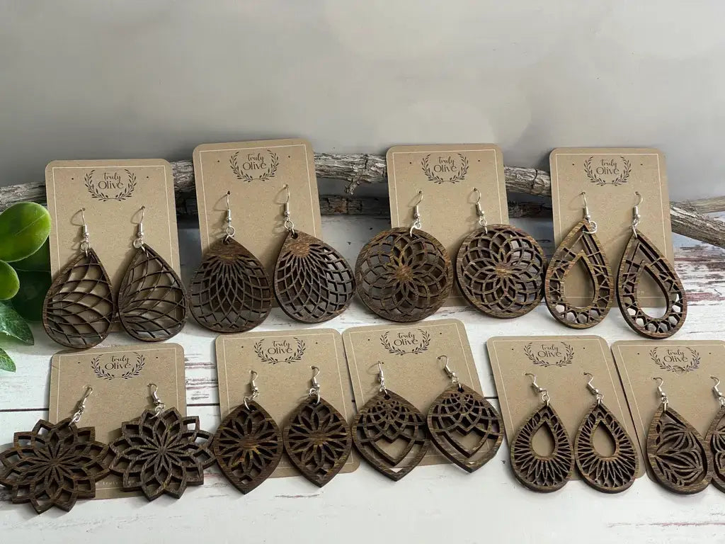 Bohemian Wooden Earrings