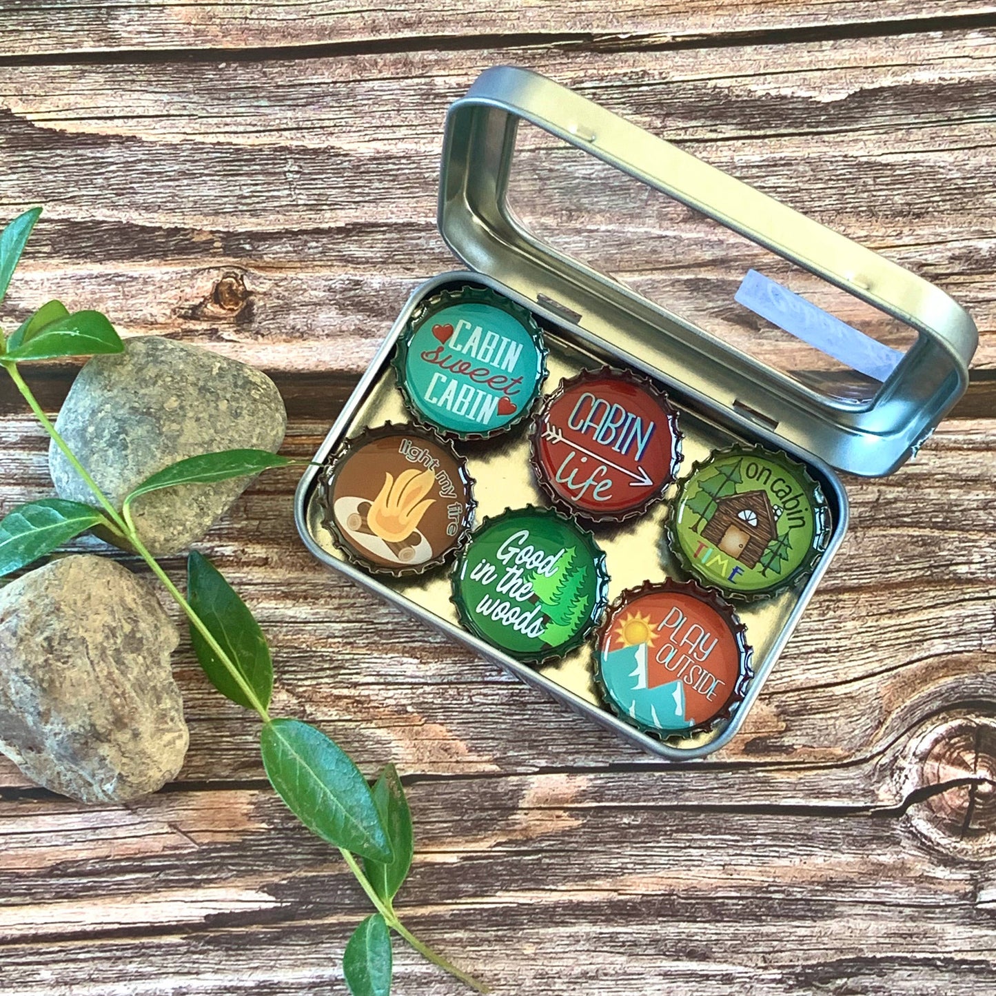 Cabin Life Magnets - Spring decor, Handmade & Eco-friendly