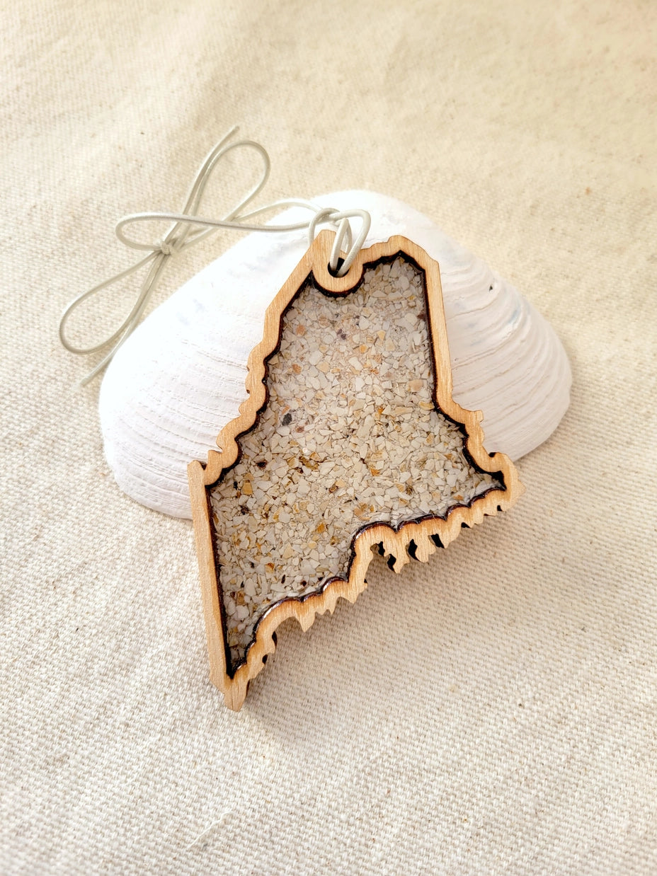 Maine Shellware State of Maine Ornament
